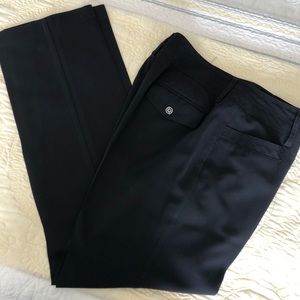 Larry Levine straight leg dress pants in black